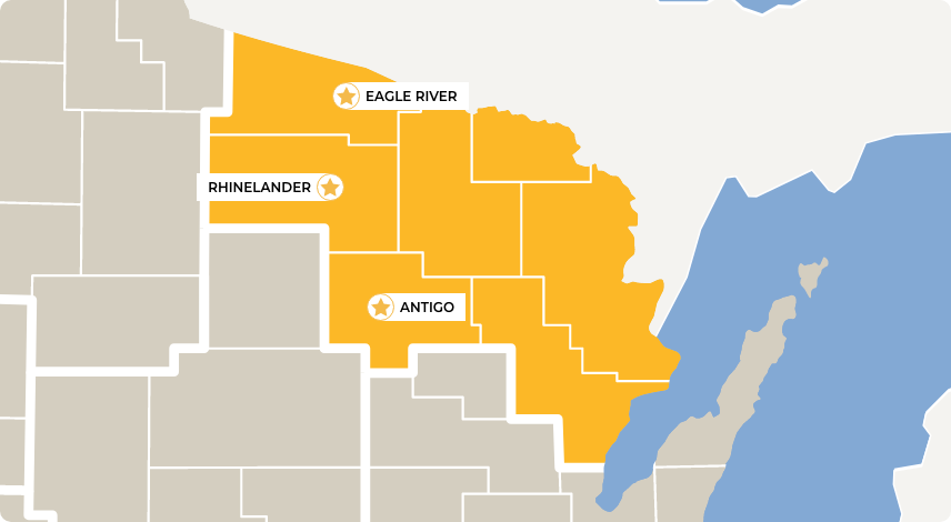 Northeast Wisconsin_Map North Region